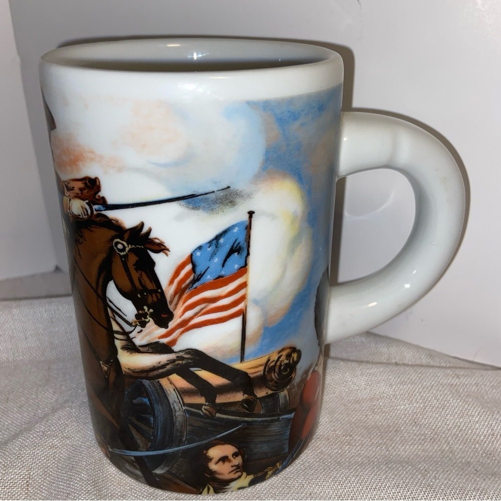 Vintage Mug Revolutionary War art Print Ceramic Mug Cup Made In Western Germany